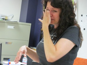 During worship at JC's Girls, April 10, 2014