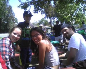 Katie, Nathan, Carolyn, Kyle...all my kids smiling back at me!!